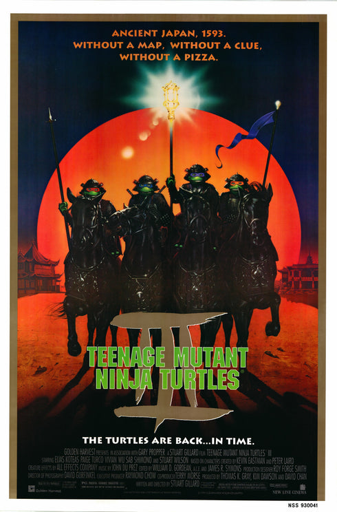 teenage mutant ninja turtles 3 1992 one sheet poster rolled